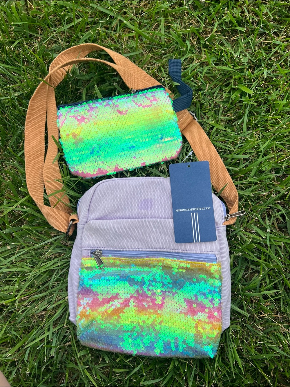 Girls Crossbody Purse For Kids 2 Pc Bag & Wallet